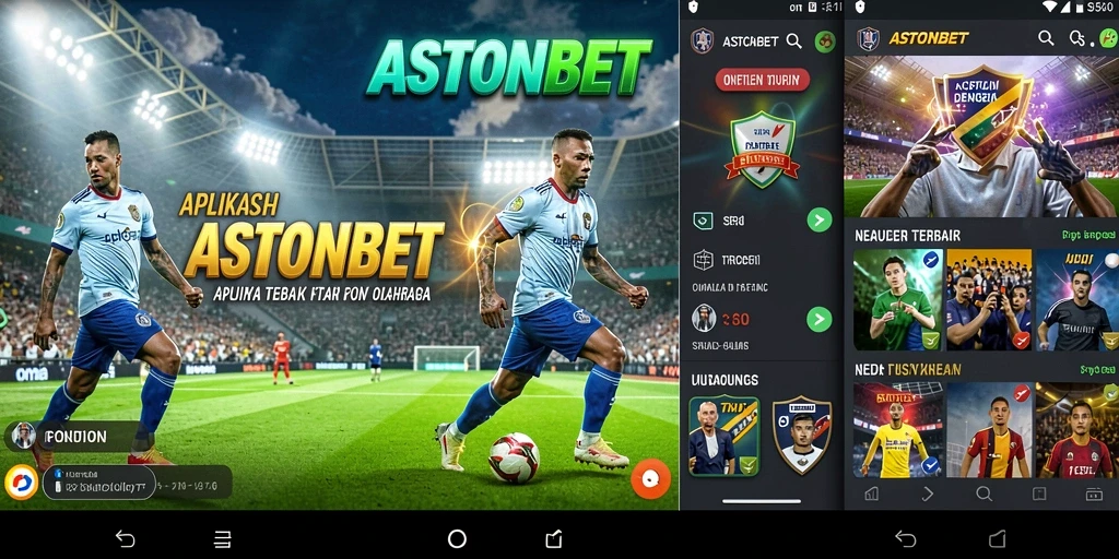 Tampilan gameplay menarik dari aplikasi Sportsbook ASTONBET.