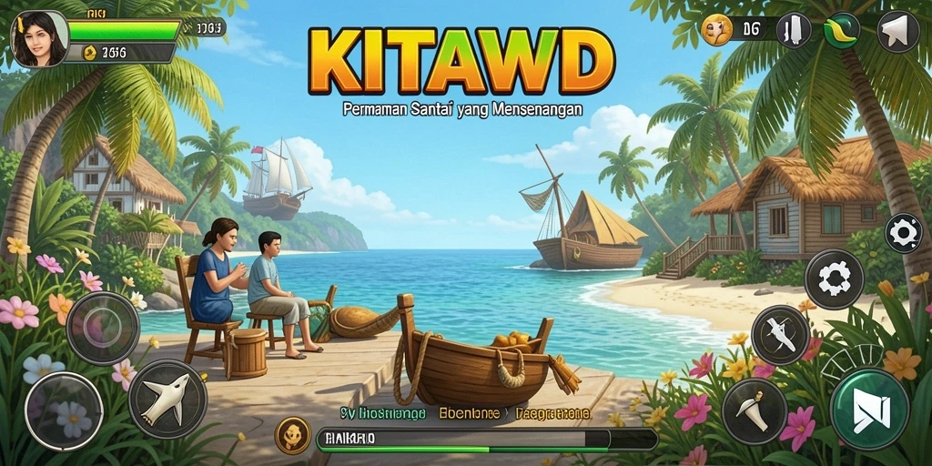 Tampilan menarik dari gameplay KITAWD yang menghibur dan santai.