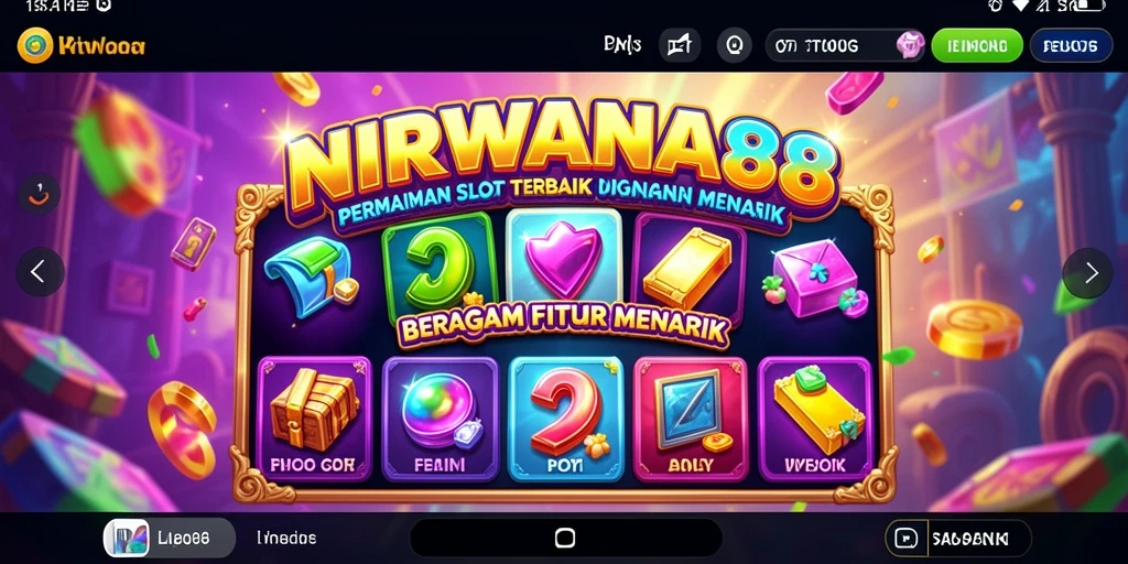 Tampilan menarik dari gameplay Slot NIRWANA88 yang penuh warna.