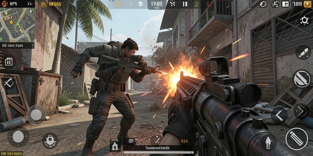 Screenshot gameplay NK666 menampilkan pertarungan seru dan grafis yang menakjubkan.