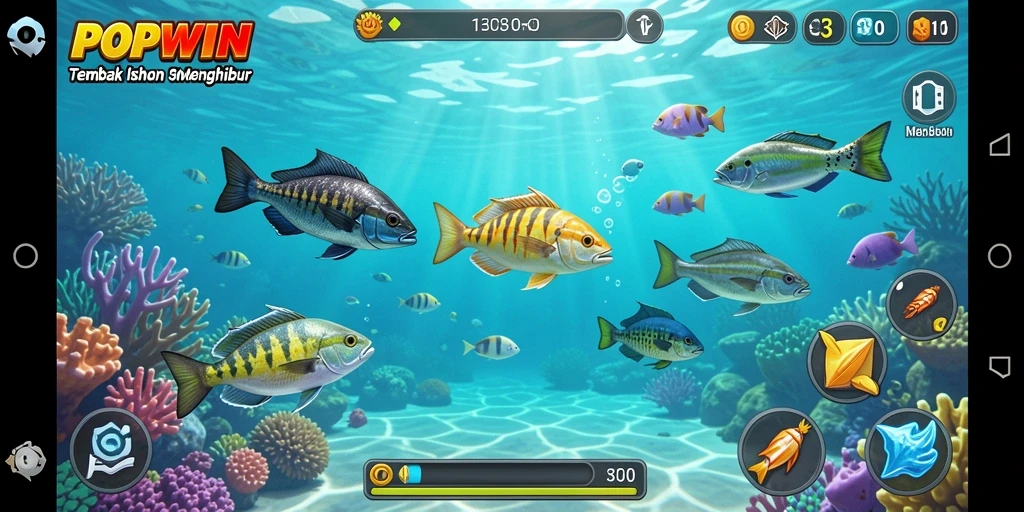 Gameplay seru menembak ikan dengan grafis menawan di POPWIN.