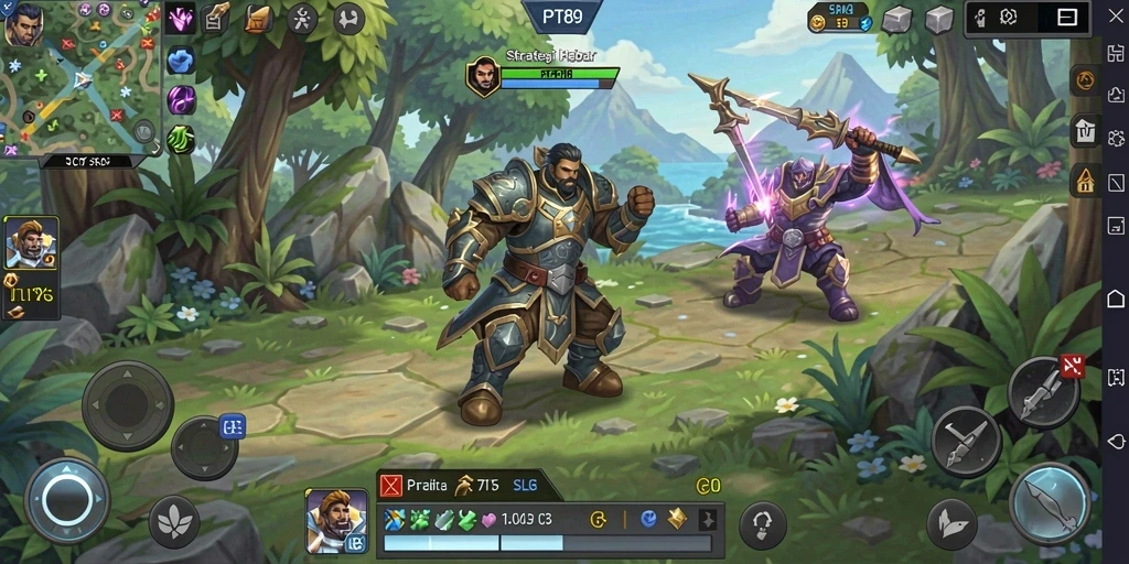 Tangkapan layar gameplay yang menampilkan strategi dalam PT89.