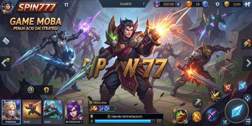 Gameplay seru di SPIN777 dengan tim yang berjuang untuk menang.